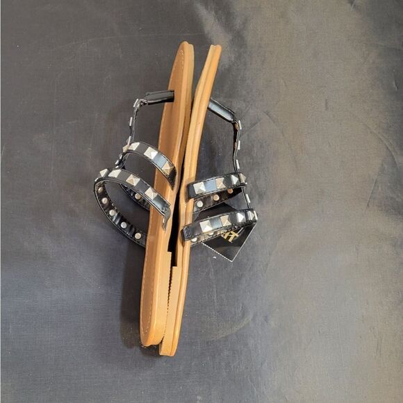 BRAND NEW MIXIT 3-STRAPS THONG WOMEN"S STUDDED DETAILING ROUND TOE  SAND… - Picture 11 of 15